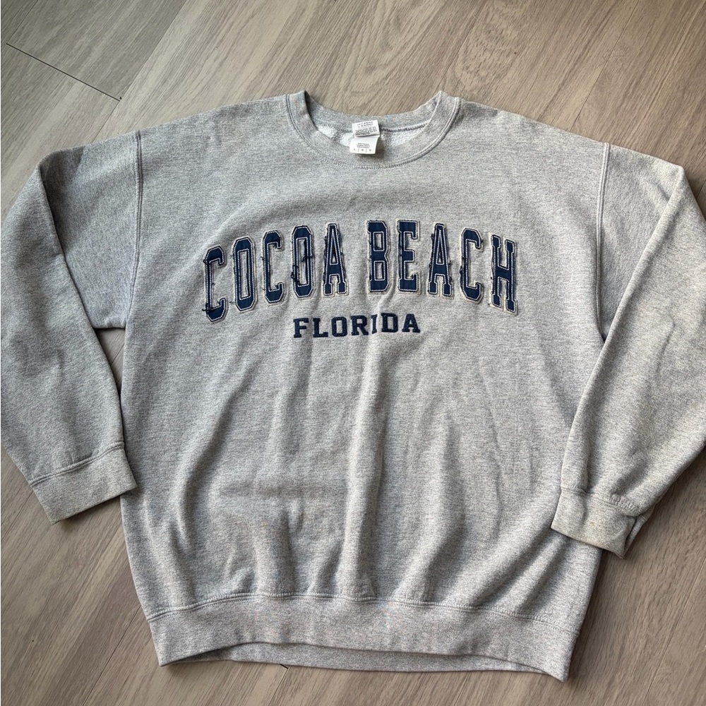 Gray Cocoa Beach Florida Women's Sweatshirt